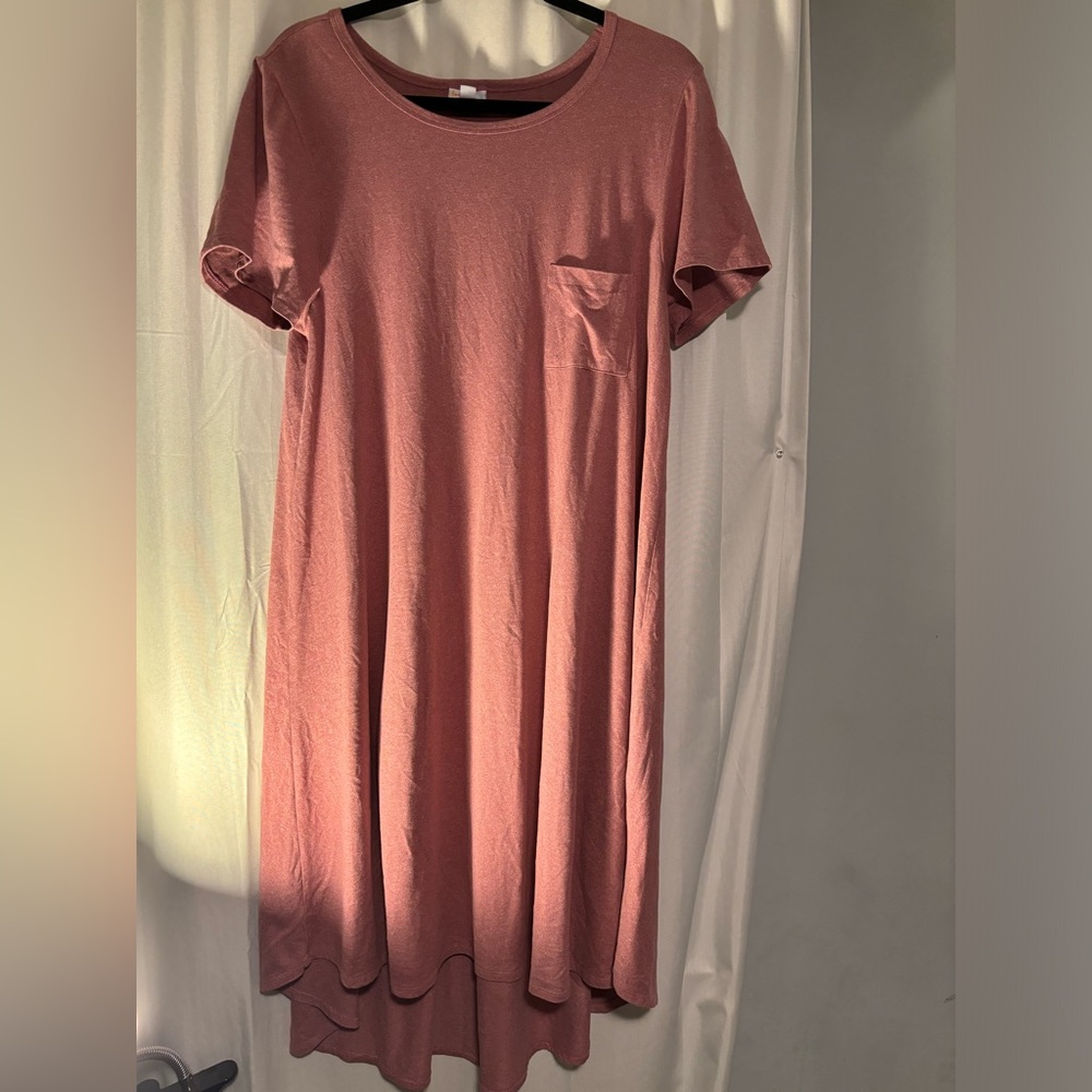 LulaRoe Dusty Rose Size Large Dress